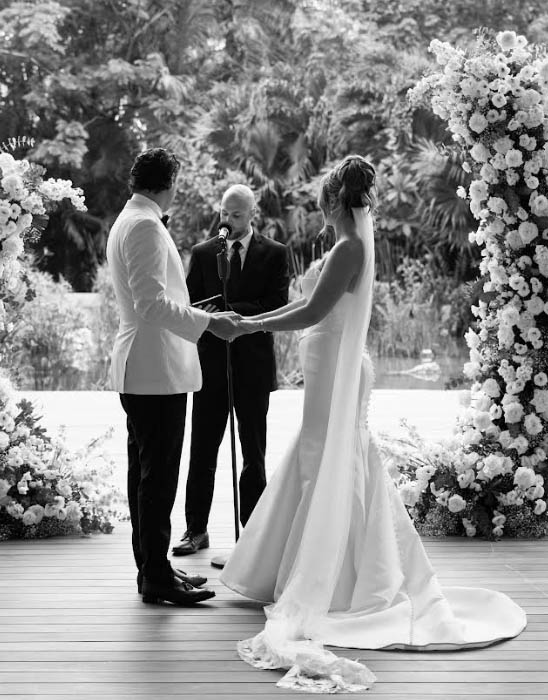 Secrets Moxche Playa del Carmen luxury wedding setup with natural cenote pool backdrop